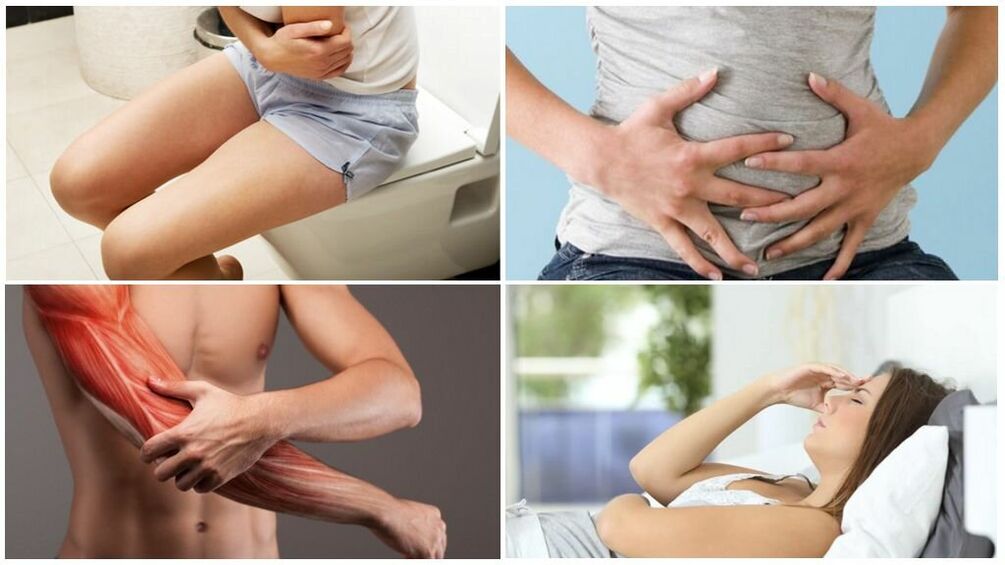 what symptoms do parasites cause in the body